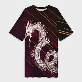 Платье-футболка 3D с принтом Dragon | Дракон в Рязани,  |  | china | dragon | dragons | snake | tatto | анаконда | бронь | будда | буддизм | доспехи | дракон | дракончик | защита | змея | инь | инь янь | китайский | китайский дракон | ля | предсказание | тату | чешуя | янь