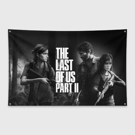 Флаг-баннер с принтом THE LAST OF US 2 в Рязани, 100% полиэстер | размер 67 х 109 см, плотность ткани — 95 г/м2; по краям флага есть четыре люверса для крепления | cicadas | fireflies | naughty dog | the last of us | the last of us part 2 | tlou | tlou2 | джоэл | ласт оф ас | последние из нас | цикады | элли