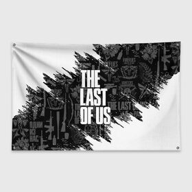 Флаг-баннер с принтом THE LAST OF US 2 в Рязани, 100% полиэстер | размер 67 х 109 см, плотность ткани — 95 г/м2; по краям флага есть четыре люверса для крепления | cicadas | fireflies | naughty dog | the last of us | the last of us part 2 | tlou | tlou2 | джоэл | последние из нас | цикады | элли