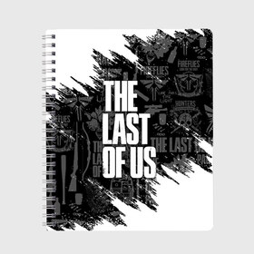 Тетрадь с принтом THE LAST OF US 2 в Рязани, 100% бумага | 48 листов, плотность листов — 60 г/м2, плотность картонной обложки — 250 г/м2. Листы скреплены сбоку удобной пружинной спиралью. Уголки страниц и обложки скругленные. Цвет линий — светло-серый
 | cicadas | fireflies | naughty dog | the last of us | the last of us part 2 | tlou | tlou2 | джоэл | последние из нас | цикады | элли