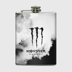 Фляга с принтом MONSTER ENERGY в Рязани, металлический корпус | емкость 0,22 л, размер 125 х 94 мм. Виниловая наклейка запечатывается полностью | adrenalin | energy monster | monster | monster energy | monstr | sport | адреналин | монстер | монстр | напиток | спорт | энергетик