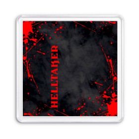 Магнит 55*55 с принтом Helltaker Logo (Z) в Рязани, Пластик | Размер: 65*65 мм; Размер печати: 55*55 мм | Тематика изображения на принте: azazel | beelzebub | cerberus | helltaker | judgement | justice | lucifer | malina | modeus | pandemonica | vanripper | zdrada | головоломка | демонессы | демоны | захватчик ада | зрада | инди | уставший демон | цербер