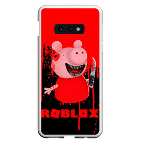 Чехол для Samsung S10E с принтом Roblox piggy Свинка Пигги в Рязани, Силикон | Область печати: задняя сторона чехла, без боковых панелей | Тематика изображения на принте: game | gamer | logo | minecraft | piggi | roblox | simulator | игра | конструктор | лого | пигги | свинья | симулятор | строительство | фигура