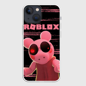 Чехол для iPhone 13 mini с принтом Roblox piggy Свинка Пигги. в Рязани,  |  | game | gamer | logo | minecraft | piggi | roblox | simulator | игра | конструктор | лого | пигги | свинья | симулятор | строительство | фигура