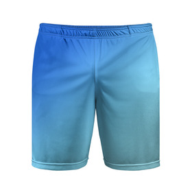 Мужские шорты спортивные с принтом blue в Рязани,  |  | gradient | summer | textures | tie dye | абстракт | градиент | лето | море | небо | переход | радуга | синяя | тай дай | текстура | текстуры | хиппи | цвета
