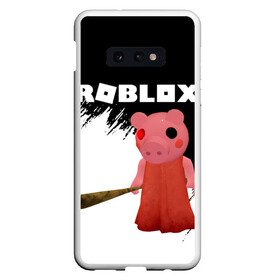 Чехол для Samsung S10E с принтом Roblox piggy Свинка Пигги в Рязани, Силикон | Область печати: задняя сторона чехла, без боковых панелей | Тематика изображения на принте: game | gamer | logo | minecraft | piggi | roblox | simulator | игра | конструктор | лого | пигги | свинья | симулятор | строительство | фигура