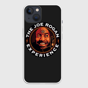 Чехол для iPhone 13 с принтом THE JOE ROGAN EXPERIENCE в Рязани,  |  | Тематика изображения на принте: comedian | humor | internet | joe rogan | jujutsu | meme | mma | podcast | psychedelia | stand up | ufc | борьба | джиуджитсу | джо роган | единоборства | интернет | комик | мем | подкаст | психоделия | стендап | юмор