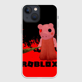 Чехол для iPhone 13 mini с принтом Roblox piggy Свинка Пигги. в Рязани,  |  | game | gamer | logo | minecraft | piggi | roblox | simulator | игра | конструктор | лого | пигги | свинья | симулятор | строительство | фигура