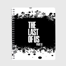 Тетрадь с принтом ОДНИ ИЗ НАС l THE LAST OF US 2 в Рязани, 100% бумага | 48 листов, плотность листов — 60 г/м2, плотность картонной обложки — 250 г/м2. Листы скреплены сбоку удобной пружинной спиралью. Уголки страниц и обложки скругленные. Цвет линий — светло-серый
 | Тематика изображения на принте: ellie | game | joel | naughty dog | part 2 | the last of us | джоэл | одни из нас | элли