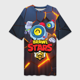 Платье-футболка 3D с принтом BRAWL STARS NANI | НАНИ в Рязани,  |  | bibi | brawl stars | coach mike | crow | gale | leon | leon shark | max | mecha crow | mortis | mr.p | nani | phoenix | sally leon | sandy | spike | sprout | tara | virus 8 bit | werewolf | ворон | оборотень