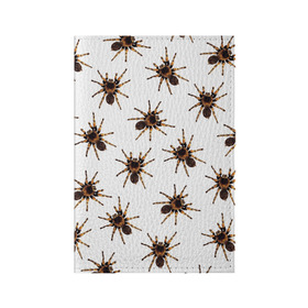 Обложка для паспорта матовая кожа с принтом В пауках в Рязани, натуральная матовая кожа | размер 19,3 х 13,7 см; прозрачные пластиковые крепления | pattern | spider | джунгли | дикие | животные | жуки | звери | лапы | мерзкие | монстр | насекомые | паттерн | паук | пауки | паутина | паучок | птицеед | страшный | существа | тараканы | тарантул | тропики