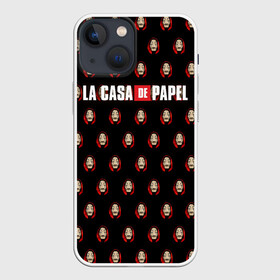 Чехол для iPhone 13 mini с принтом БУМАЖНЫЙ ДОМ в Рязани,  |  | bella ciao | berlin | denver | helsinki | la casa de papel | moscow | nairobi | netflix | oslo | professor | rio | spain | tokyo | белла чао | берлин | бумажный дом | денвер | испания | лиссабон | москва | найроби | нетфликс | осло | палермо