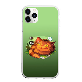 Чехол для iPhone 11 Pro матовый с принтом Catbus Studio Ghibli Котобус в Рязани, Силикон |  | catbus | studio ghibli | susuwatari | аниме | детский | зеленые | картинка | кот | котенок | котик | котобус | котобусенок | милый | миядзаки | мур | мурчание | персонаж | рисунок | рыжий | сажа | студия гибли | тоторо