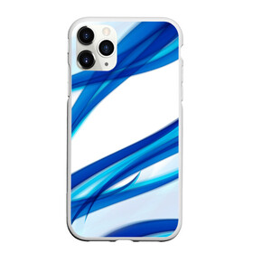 Чехол для iPhone 11 Pro Max матовый с принтом STRIPES BLUE в Рязани, Силикон |  | abstract | abstraction | geometry | line | pattern | psy | абстрактный | абстракция | геометрия | краски | кубики | линии | неоновые | неоновый | психоделика | текстура