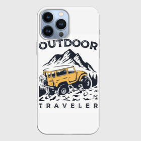 Чехол для iPhone 13 Pro Max с принтом Путешественник | Outdoor (Z) в Рязани,  |  | 4на4 | auto | baja | jeep | offroad | trofi | авто | автомобиль | ам | баха | бездорожье | внедорожник | джип | джипинг | джиппинг | машина | машины | оффроад | полный привод