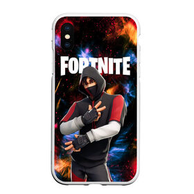 Чехол для iPhone XS Max матовый с принтом FORTNITE x IKONIK в Рязани, Силикон | Область печати: задняя сторона чехла, без боковых панелей | deadmau5 | fortnite | fortnite 2 | fortnite x маршмелло | ikonik | marshmello | ninja | ninja streamer | raven | travis scott | ворон | иконик | ниндзя | пили | рейвен | трэвис скотт | фортнайт