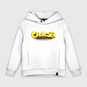 Детское худи Oversize хлопок с принтом Crash Bandicoot Logo (Z) в Рязани, френч-терри — 70% хлопок, 30% полиэстер. Мягкий теплый начес внутри —100% хлопок | боковые карманы, эластичные манжеты и нижняя кромка, капюшон на магнитной кнопке | aku aku | bandicoot | cortex | crash | crash bandicoot | dr. neo cortex | naughty dog | tornado spin | бандикут | кортекс | крэш | тавна