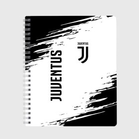 Тетрадь с принтом JUVENTUS / ЮВЕНТУС в Рязани, 100% бумага | 48 листов, плотность листов — 60 г/м2, плотность картонной обложки — 250 г/м2. Листы скреплены сбоку удобной пружинной спиралью. Уголки страниц и обложки скругленные. Цвет линий — светло-серый
 | cr7 | fc juventus | football | juve | juventus | ronaldo | sport | роналдо | спорт | футбол | ювентус