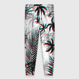 Женские брюки 3D с принтом ПАЛЬМЫ | TROPICAL GLITCH в Рязани, полиэстер 100% | прямой крой, два кармана без застежек по бокам, с мягкой трикотажной резинкой на поясе и по низу штанин. В поясе для дополнительного комфорта — широкие завязки | hotline miami | neon | new retro wave | outrun | outrun electro | paints | palmen | rainbow | retro | retrowave | summer | synth | synthwave | tropical | брызги | брызги красок | звёзды | космос | краски | лето | неон | пальмы | радуга | 