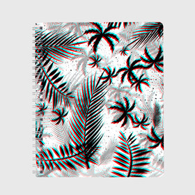 Тетрадь с принтом ПАЛЬМЫ | TROPICAL GLITCH в Рязани, 100% бумага | 48 листов, плотность листов — 60 г/м2, плотность картонной обложки — 250 г/м2. Листы скреплены сбоку удобной пружинной спиралью. Уголки страниц и обложки скругленные. Цвет линий — светло-серый
 | hotline miami | neon | new retro wave | outrun | outrun electro | paints | palmen | rainbow | retro | retrowave | summer | synth | synthwave | tropical | брызги | брызги красок | звёзды | космос | краски | лето | неон | пальмы | радуга | 