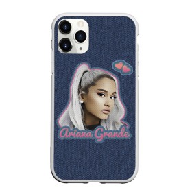 Чехол для iPhone 11 Pro матовый с принтом Ariana Grande Jeans в Рязани, Силикон |  | ariana grande | grande | heart | jeans | pink | team | ариана гранде | гранде | джинса | джинсовый | джинсы | для фанатов | надпись | попса | розовый | сердечки | синий | текстура | фанатам