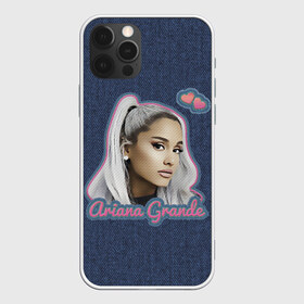 Чехол для iPhone 12 Pro Max с принтом Ariana Grande Jeans в Рязани, Силикон |  | ariana grande | grande | heart | jeans | pink | team | ариана гранде | гранде | джинса | джинсовый | джинсы | для фанатов | надпись | попса | розовый | сердечки | синий | текстура | фанатам