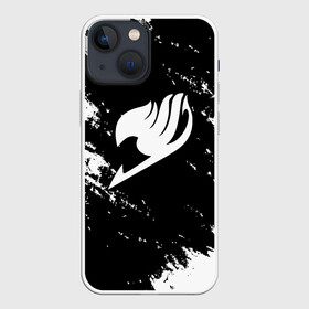 Чехол для iPhone 13 mini с принтом Helmet Fairy tail balck and white в Рязани,  |  | fairy tail | аниме | дружба | кино | любовь | магия | манга хиро масимы | мультфильм | сёнэн | сериалы | сказка | фейри тейл | фэнтези | хвост | хвост феи