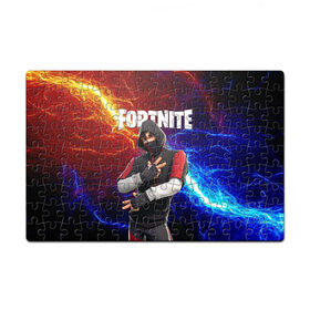 Пазл магнитный 126 элементов с принтом FORTNITE x IKONIK ФОРТНАЙТ ИКОНИК в Рязани, полимерный материал с магнитным слоем | 126 деталей, размер изделия —  180*270 мм | Тематика изображения на принте: deadmau5 | fortnite | fortnite 2 | fortnite x маршмелло | ikonik | marshmello | ninja | ninja streamer | raven | travis scott | ворон | иконик | ниндзя | пили | рейвен | трэвис скотт | фортнайт