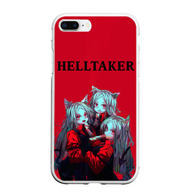 Чехол для iPhone 7Plus/8 Plus матовый с принтом HELLTAKER в Рязани, Силикон | Область печати: задняя сторона чехла, без боковых панелей | anime | azazel | beelzebub | cerberus | helltaker | judgement | justice | lucifer | malina | modeus | pandemonica | zdrada | аниме | здрада | люцифер | малина | модеус | пандемоника | правосудие | справедливость | хеллтейкер