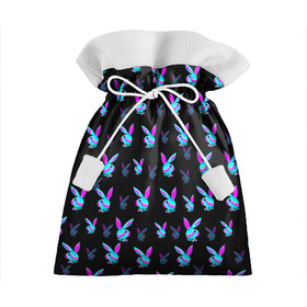 Подарочный 3D мешок с принтом Playboy в Рязани, 100% полиэстер | Размер: 29*39 см | Тематика изображения на принте: playboy | абстракция | зая | заяц | краска | кролик | кролик плейбой | лето | море | неон | отдых | плейбой | плэйбой | пляж | текстура