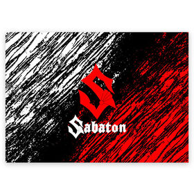 Поздравительная открытка с принтом Sabaton. в Рязани, 100% бумага | плотность бумаги 280 г/м2, матовая, на обратной стороне линовка и место для марки
 | Тематика изображения на принте: battle metal | sabaton | военная тематика | военные песни | война | история войны | классика | музыка | патриотизм | рок | рок группа | сабатон | солдаты | шведская хэви пауэр метал группа