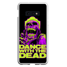 Чехол для Samsung S10E с принтом DANCE WITH THE DEAD в Рязани, Силикон | Область печати: задняя сторона чехла, без боковых панелей | Тематика изображения на принте: dance with | dance with the dead | rock | the dead | музыка | рок