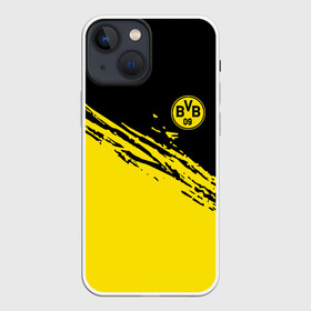 Чехол для iPhone 13 mini с принтом BORUSSIA. в Рязани,  |  | borussia | fc | football | football club | sport | боруссия | боруссия дортмунд | дортмунда | немецкий футбольный клуб | спорт | уефа | униформа | фирменные цвета | фк | футбол | футбольный клуб