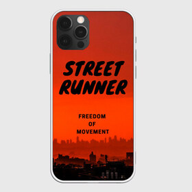 Чехол для iPhone 12 Pro Max с принтом Street runner в Рязани, Силикон |  | Тематика изображения на принте: run | runner | running | street | бег | город | закат | лёгкая атлетика | рассвет | улица | я бегу