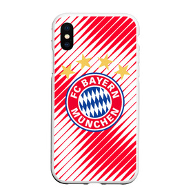 Чехол для iPhone XS Max матовый с принтом BAYERN MUNCHEN. в Рязани, Силикон | Область печати: задняя сторона чехла, без боковых панелей | Тематика изображения на принте: fc | fc bayern munich | football | football club | sport | клуб германии | мюнхен | немецкий футбольный клуб | спорт | уефа | униформа | фирменные цвета | фк | футбол | футбольный клуб | футбольный клуб бавария