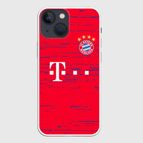 Чехол для iPhone 13 mini с принтом BAYERN MUNCHEN. в Рязани,  |  | fc | fc bayern munich | football | football club | sport | клуб германии | мюнхен | немецкий футбольный клуб | спорт | уефа | униформа | фирменные цвета | фк | футбол | футбольный клуб | футбольный клуб бавария