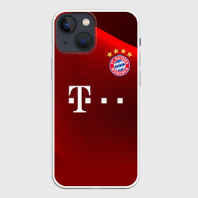 Чехол для iPhone 13 mini с принтом BAYERN MUNCHEN. в Рязани,  |  | fc | fc bayern munich | football | football club | sport | клуб германии | мюнхен | немецкий футбольный клуб | спорт | уефа | униформа | фирменные цвета | фк | футбол | футбольный клуб | футбольный клуб бавария