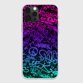 Чехол для iPhone 12 Pro Max с принтом Граффити Neon в Рязани, Силикон |  | blue | cyberpunk | drawing | graffiti | lettering | neon | paint | purple | text | брызги | граффити | киберпанк | краска | надписи | неон | рисунок | синий | текст | фиолетовый