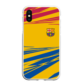 Чехол для iPhone XS Max матовый с принтом FC BARCELONA. в Рязани, Силикон | Область печати: задняя сторона чехла, без боковых панелей | Тематика изображения на принте: barca | barcelona | fc barca | барка | барселона