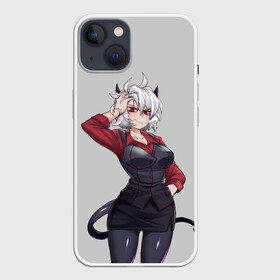 Чехол для iPhone 13 с принтом Malina рука на голове Helltaker в Рязани,  |  | anime | azazel | hell | helltaker | justice | lucifer | malina | modeus | pandemonica | zdrada | ад | аниме | демон | демонесса | здрада | люцифер | малина | модеус | пандемоника | правосудие | хеллтейкер | хэлтейкер | цербер