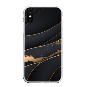 Чехол для iPhone XS Max матовый с принтом black gold в Рязани, Силикон | Область печати: задняя сторона чехла, без боковых панелей | 3d кубики | 3д кубики | sport | абстракция | брызги | краска | кубики | линии | паттерн | спорт | спортивная | спортивный стиль | стиль | текстуры | тренировка | узор