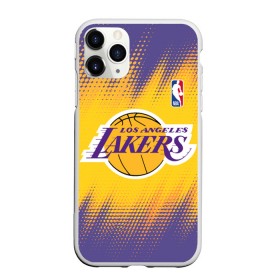 Чехол для iPhone 11 Pro матовый с принтом Los Angeles Lakers в Рязани, Силикон |  | basketball | game | lakers | los angeles | los angeles lakers | nba | sport | баскетбол | игра | лейкерс | лос анджелес | лос анджелес лейкерс | нба | спорт