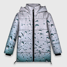 Женская зимняя куртка 3D с принтом Капли окно стекло дождь серо в Рязани, верх — 100% полиэстер; подкладка — 100% полиэстер; утеплитель — 100% полиэстер | длина ниже бедра, силуэт Оверсайз. Есть воротник-стойка, отстегивающийся капюшон и ветрозащитная планка. 

Боковые карманы с листочкой на кнопках и внутренний карман на молнии | абстракция | блики | боке | брызги | вечер | вода | градиент | дача | дождь | капли | капли на стекле | лес | лето | мрачно | окно | природа | роса | свет | силуэты | симметрия | текстура | темный | фото