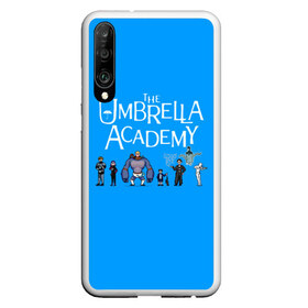 Чехол для Honor P30 с принтом The umbrella academy в Рязани, Силикон | Область печати: задняя сторона чехла, без боковых панелей | dark horse comics | netflix | the umbrella academy | umbrella | академия амбрелла | белая скрипка | бен харгривз | комикс | комильфо | космобой | кракен | реджинальд харгривз | сеанс | слух