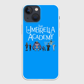 Чехол для iPhone 13 mini с принтом The umbrella academy в Рязани,  |  | dark horse comics | netflix | the umbrella academy | umbrella | академия амбрелла | белая скрипка | бен харгривз | комикс | комильфо | космобой | кракен | реджинальд харгривз | сеанс | слух