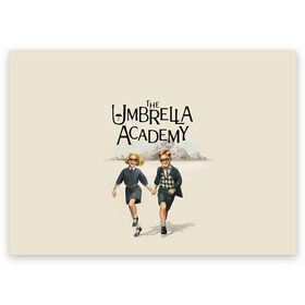 Поздравительная открытка с принтом The umbrella academy в Рязани, 100% бумага | плотность бумаги 280 г/м2, матовая, на обратной стороне линовка и место для марки
 | Тематика изображения на принте: dark horse comics | netflix | the umbrella academy | umbrella | академия амбрелла | белая скрипка | бен харгривз | комикс | комильфо | космобой | кракен | реджинальд харгривз | сеанс | слух