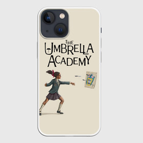 Чехол для iPhone 13 mini с принтом The umbrella academy в Рязани,  |  | dark horse comics | netflix | the umbrella academy | umbrella | академия амбрелла | белая скрипка | бен харгривз | комикс | комильфо | космобой | кракен | реджинальд харгривз | сеанс | слух