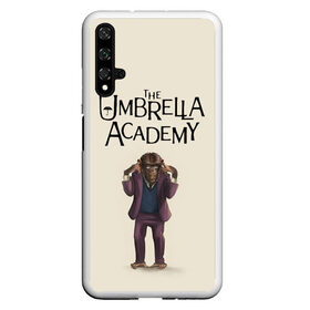 Чехол для Honor 20 с принтом The umbrella academy в Рязани, Силикон | Область печати: задняя сторона чехла, без боковых панелей | dark horse comics | netflix | the umbrella academy | umbrella | академия амбрелла | белая скрипка | бен харгривз | комикс | комильфо | космобой | кракен | реджинальд харгривз | сеанс | слух