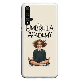 Чехол для Honor 20 с принтом The umbrella academy в Рязани, Силикон | Область печати: задняя сторона чехла, без боковых панелей | dark horse comics | netflix | the umbrella academy | umbrella | академия амбрелла | белая скрипка | бен харгривз | комикс | комильфо | космобой | кракен | реджинальд харгривз | сеанс | слух