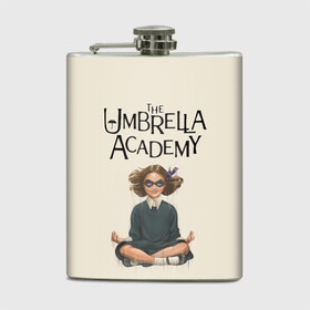 Фляга с принтом The umbrella academy в Рязани, металлический корпус | емкость 0,22 л, размер 125 х 94 мм. Виниловая наклейка запечатывается полностью | Тематика изображения на принте: dark horse comics | netflix | the umbrella academy | umbrella | академия амбрелла | белая скрипка | бен харгривз | комикс | комильфо | космобой | кракен | реджинальд харгривз | сеанс | слух